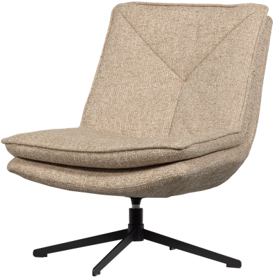 Milaro draaifauteuil naturel melange