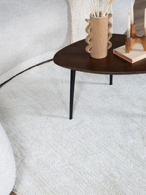 Vloerkleed Nica Creme Rond