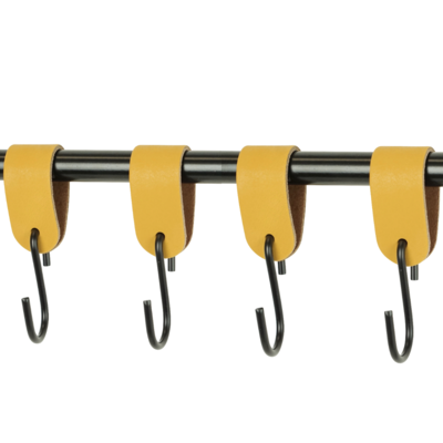 Leren S-haak hangers (set van 4)