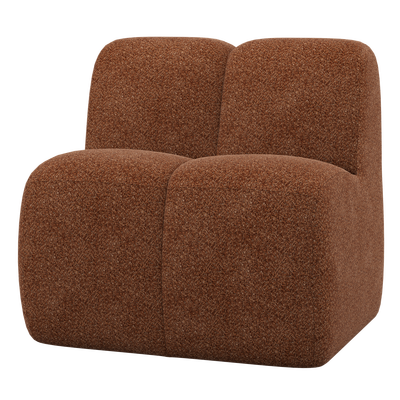 Mojo eetbank 84 cm met rugleuning wollig bruin