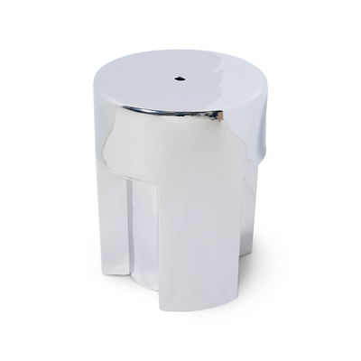 Stoneware Side Table | Chrome