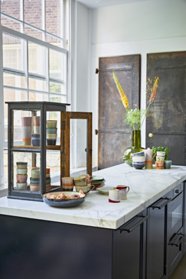 HKliving kom 70's ceramics - Mist (set van 2)