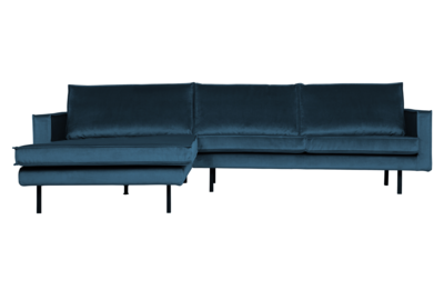Hoekbank Rodeo velvet blue