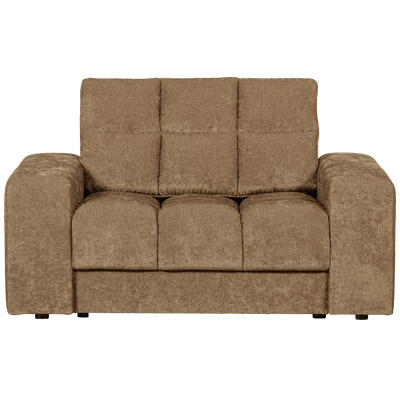 Second date loveseat velvet warmgrijs