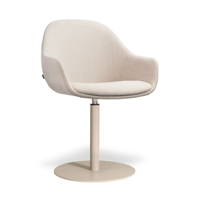 niva-mae draaibare eetkamerstoel- beige onderstel