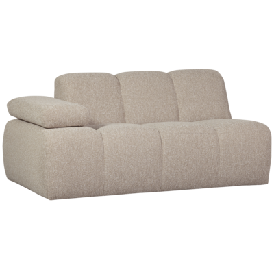 1,5-zits bank Mojo met Arm Links Bouclé Beige Melange
