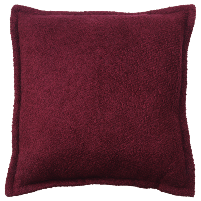 Kussen bouclé bordeaux