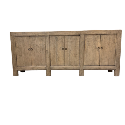Dressoir 6dr naturel finish  230x96x45 uniek