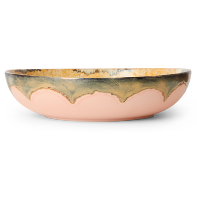 HKliving Servies 70's Ceramics Salad Bowl sunflower