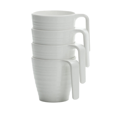 Flamefield Soft white mokken (set van 4)