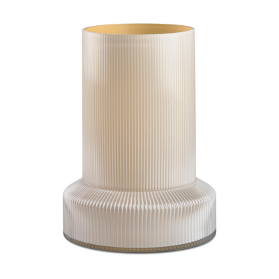 Hvils glazen vaas wit - 21 x 29 cm