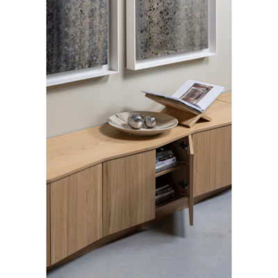 Tv Meubel Zuma 200Cm - Eiken - Transparant