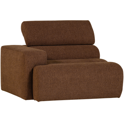 Novi 1-zits element arm links boucle karamelbruin