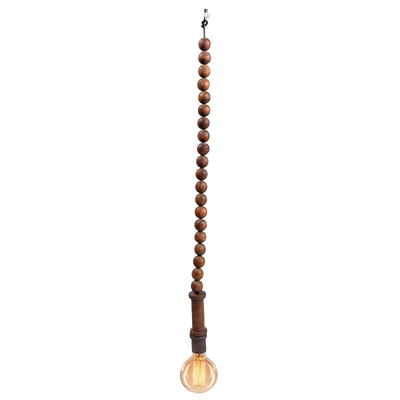Hanglamp houten kralen uniek item