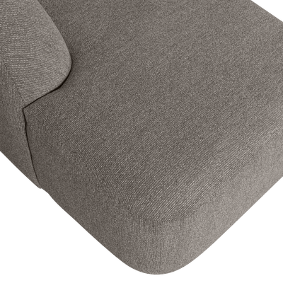 Sloping u-vorm bank off white melange