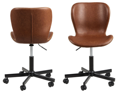 Pescara Bureaustoel - Bruin Letherlook