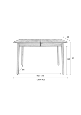 Zuiver Glimps Tafel