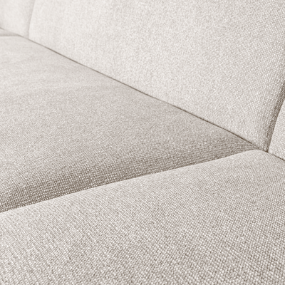 Sloping u-vorm bank off white melange