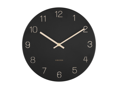 Karlsson wandklok Charm engraved numbers small