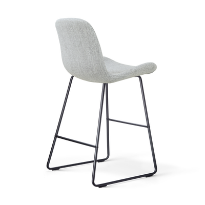 Barkruk Nino-Fé gestoffeerd met zwart onderstel (zithoogte 65 cm)