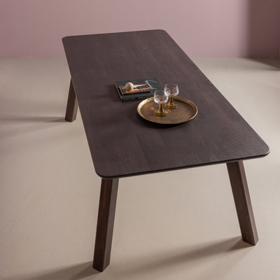 Haarlem 4-standen poot eiken pebble grey set van 2 [fsc]