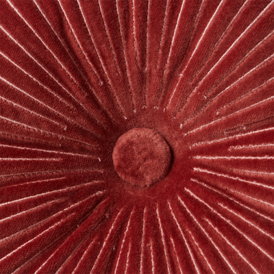 HKliving Round ripple cushion burgundy