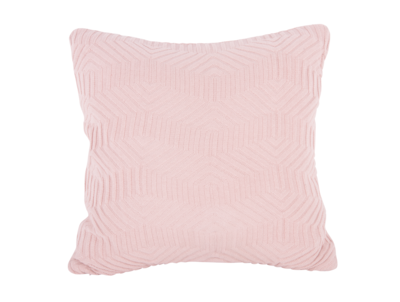 Sierkussen Honeycomb roze katoen
