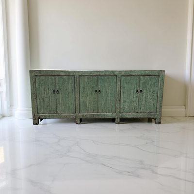 Dressoir groen 6dr droog uniek