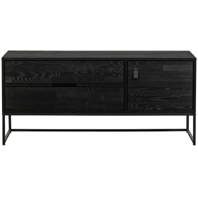 Silas tv meubel 120 cm grenen dust [fsc]