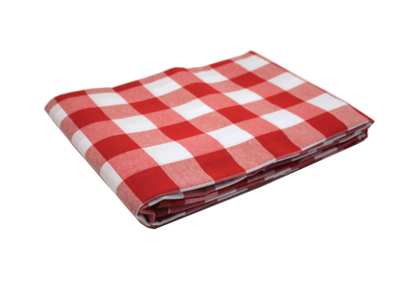 Tafelkleed Big Squares rood (Strijkvrij)