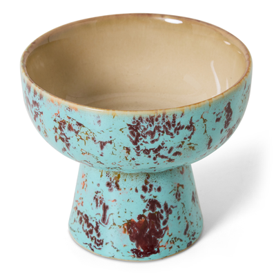 HK ceramics tapas bowl on base S patina