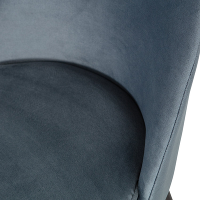Vogue eetkamerstoel structure velvet brass