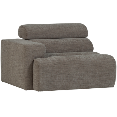 Novi 1-zits element arm links boucle karamelbruin