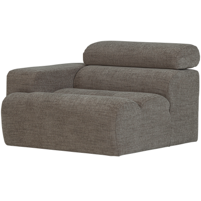 Novi 1-zits element arm links boucle karamelbruin