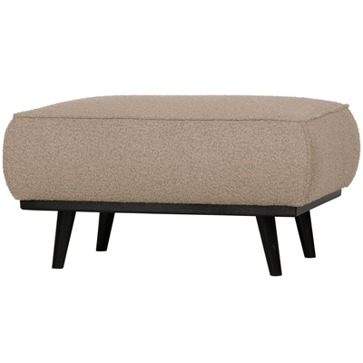 Statement hocker lichtbruin melange