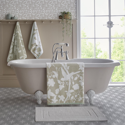 badtextiel laura ashley oriental garden dove grey