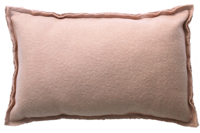 Kussen bouclé oud roze