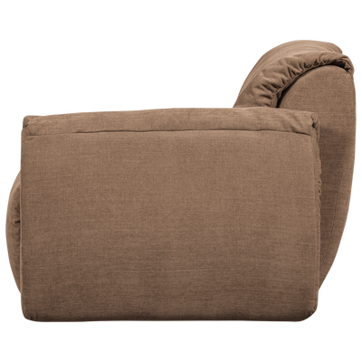 Baggy 1-zits element met arm rechts geweven chenille bruin
