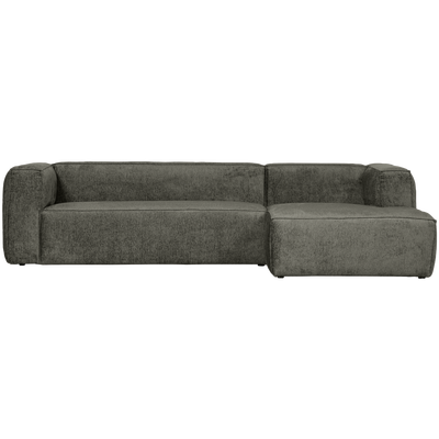 Bean hoekbank rechts chenille velvet taupe