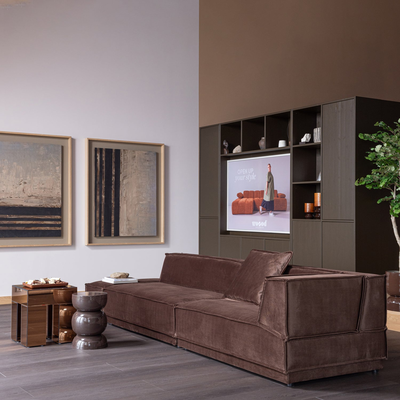 Trayla dienblad mangohout bruin - set van 3