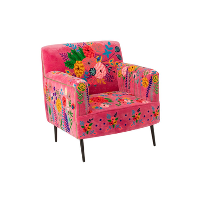 Fauteuil  Bloemen Mangohout 