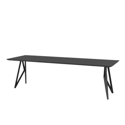 Studio HENK tafel Butterfly Rechthoekig - zwart frame, zwarte beits