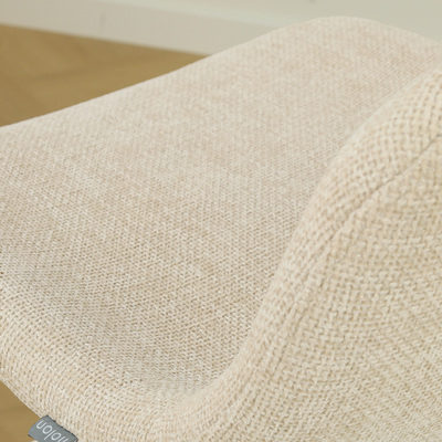 Barkruk Nino-Mats zwart onderstel 65 cm