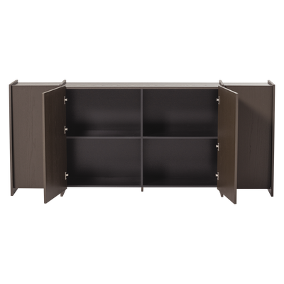 Brock dressoir 200 cm essen fineer warmgrijs [fsc]