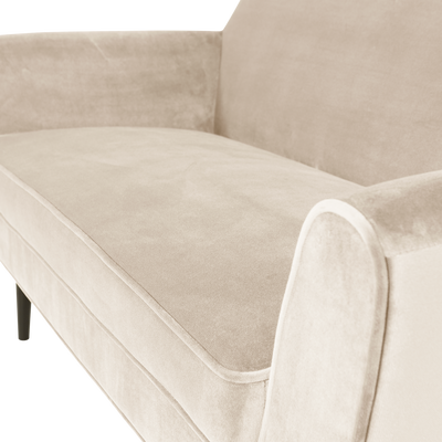 Rocco bank 150 cm velvet off white [fsc]