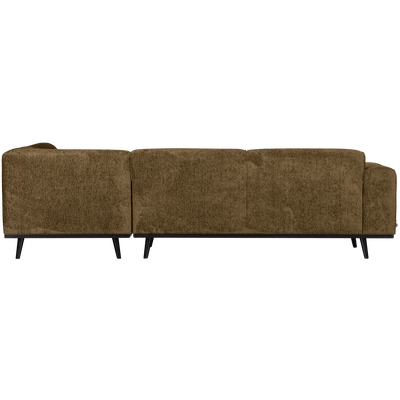 Statement hoekbank rechts chenille velvet terra