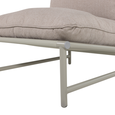 Elvo tuin loungestoel aluminium zand