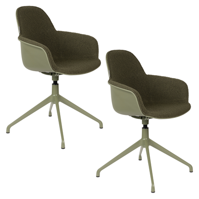 Armchair albert kuip swivel green