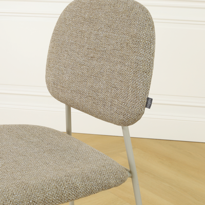 Eetkamerstoel Jasmijn - grijsbeige onderstel