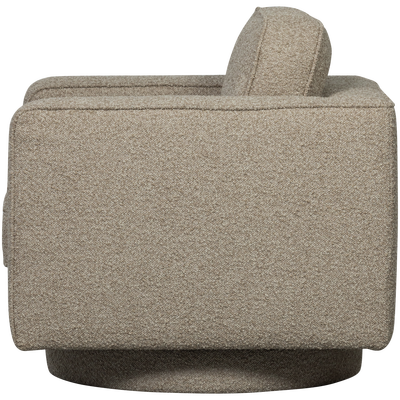 Lazy draaifauteuil boucle bruin
